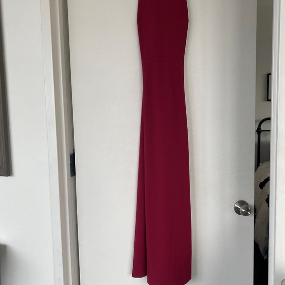 BHLDN Klara Bridesmaids Dress in Ruby - Picture 3 of 9